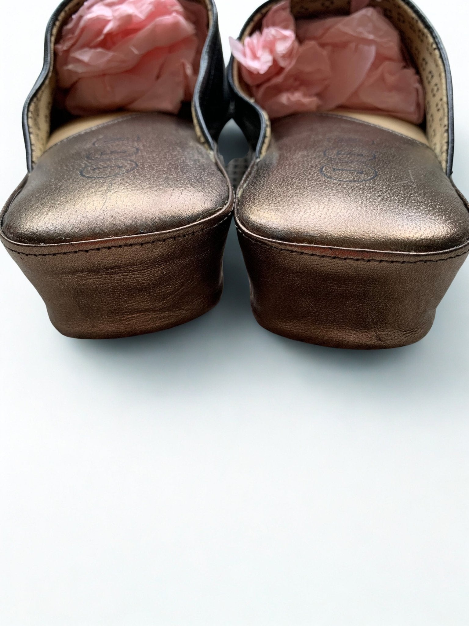 JFW leather wedge slippers Size 38 - KingsRoad1990